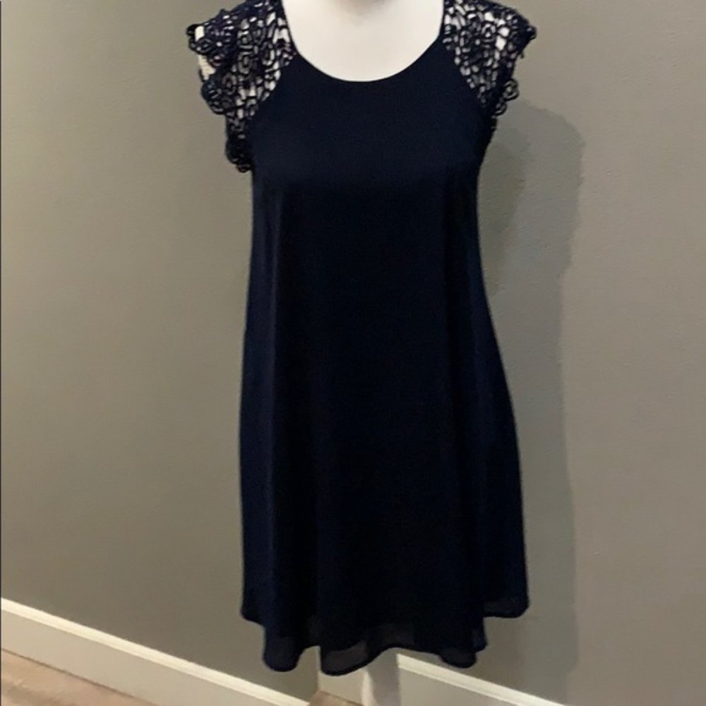 Jella C Navy Shift Dress